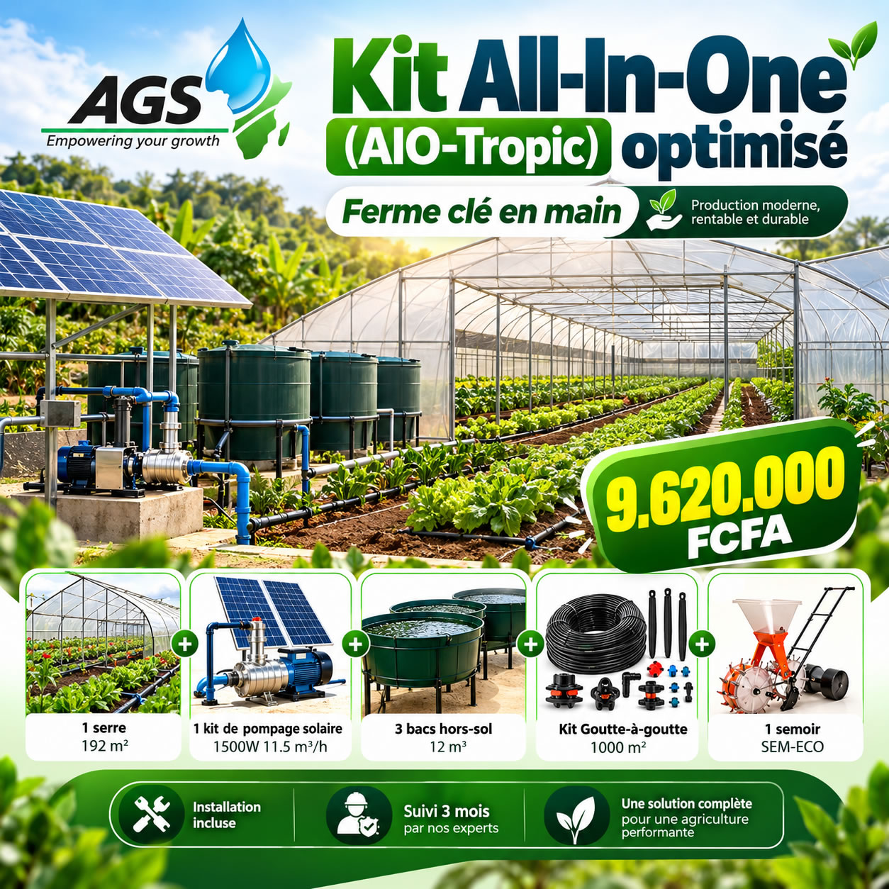 Kit All-In-One (AIO-Tropic) optimisé
